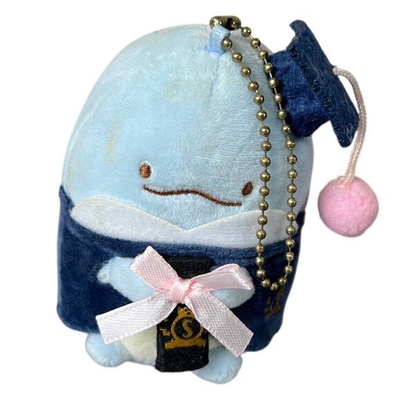 Sumikko Gurashi Graduation Cartoon Plush Doll Keychain NWT *Stians* - Picture 1 of 5